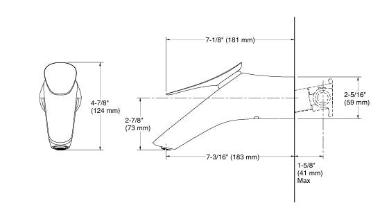 FLUENCE WALL-MOUNT BATH FAUCET (BIB COCK)- KOHLER PREMIUM - KOHLER PREMIUM - ( VIBRANT ROSE GOLD - PREMIUM - 0x15 mm - 0inchX0.5inch )