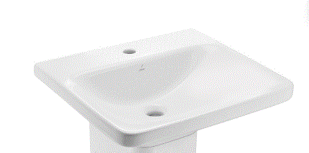 LAS-WHT-91801 - WALL HUNG BASIN W/FIXING ACC - JAQUAR SWARE - ( - - 0x0 mm - 0inchX0inch )