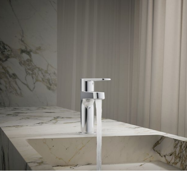 SINGLE-HANDLE BATHROOM SINK FAUCET, COLD ONLY - KOHLER POPULAR -  ( POLISHED CHROME - POPULAR - 0x15 mm - 0inchX0.6inch )