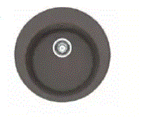 1.0 BOWL W/O DB RONDEL ROD 610-41 FRAGRANITE SINK - FRANKE - ( OAT MEAL - - 510x200 mm - 20.1inchX8inch )