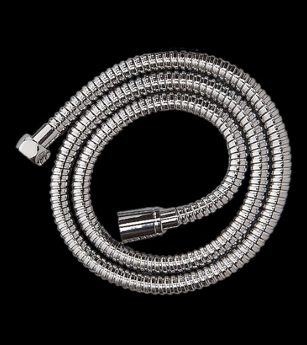 (PRUN) HIGH PRESSURE SHOWR HOSE 1MTR EXTENDABLE - AQUANT -  ( CHROME -  - 0x15 mm - 0inchX0.5inch )