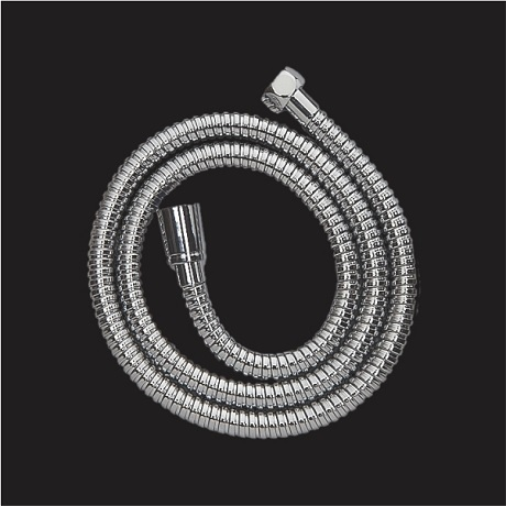 (PRUN) HIGH PRESSURE SHOWER HOSE 1.5 MTR - AQUANT -  ( CHROME -  - 0x15 mm - 0inchX0.5inch )