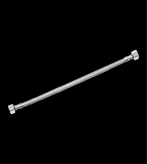 WIRE KNITTED HOSE HEAVY/GRADE 304 SS - AQUANT - ( CHROME - - 450x0 mm - 18inchX0inch )
