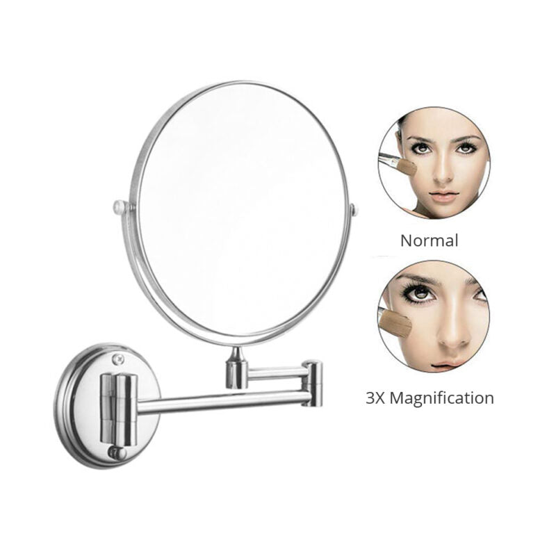 MAGNIFYING MIRROR W/M SCREW FIXING - VIKING -  ( CHR -  - 0x200 mm - 0inchX8inch )