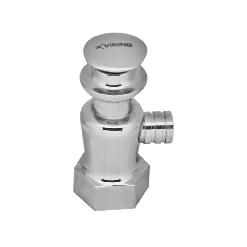 PUSH COCK W/O FLANGE - VIKING -  ( CHR -  - 0x15 mm - 0inchX0.6inch )