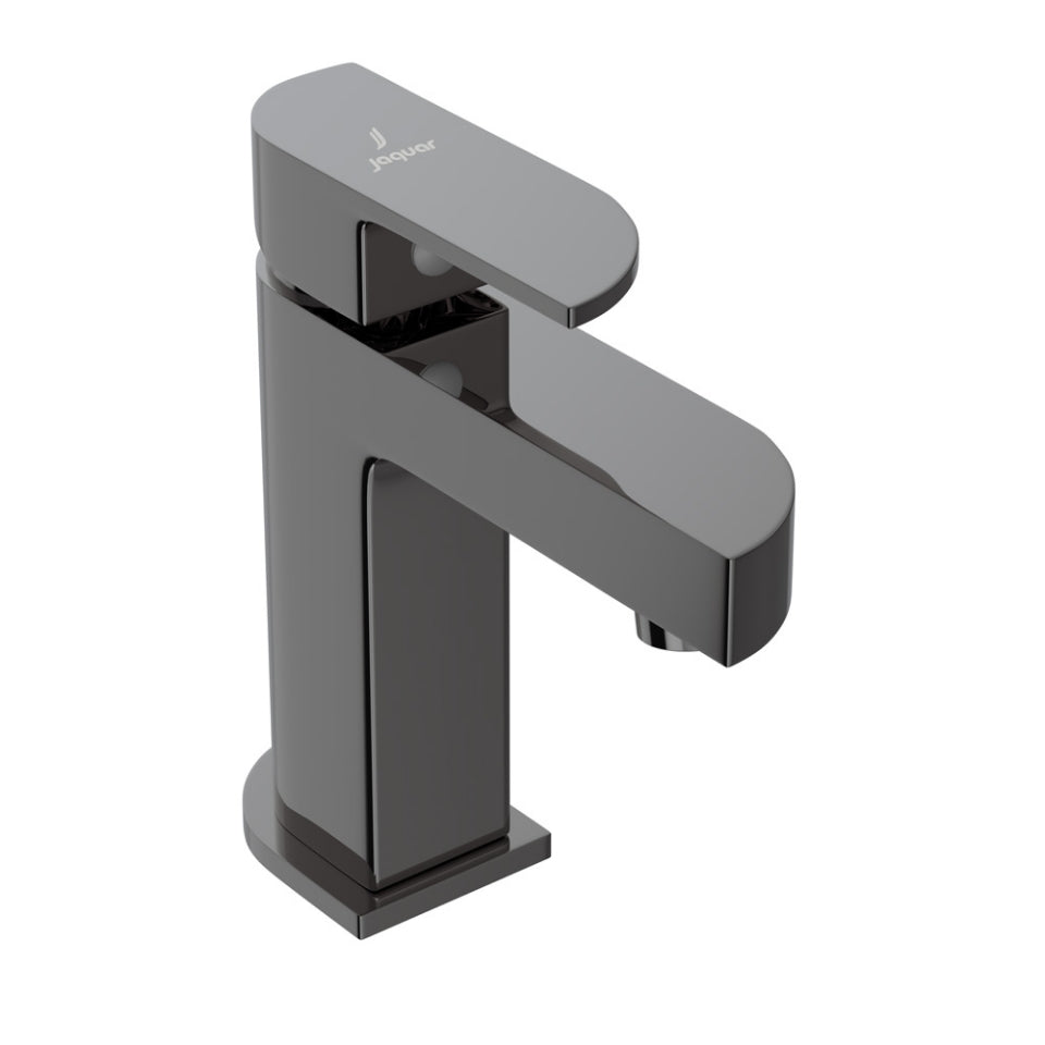 S.L. BASIN MIXER WITH BRAIDED PIPES - JAQUAR FAUCETS - ( BLACK CHROME - ALIVE - 0x15 mm - 0inchX0.5inch )