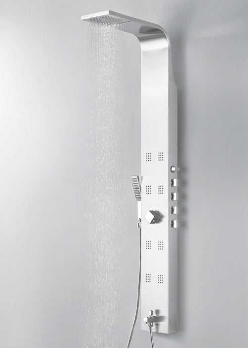 EDEN-STAINLESS STEEL SHW PANEL W/ THERMO - AQUANT - ( MATT FINISH - - 0x0 mm - 0inchX0inch )
