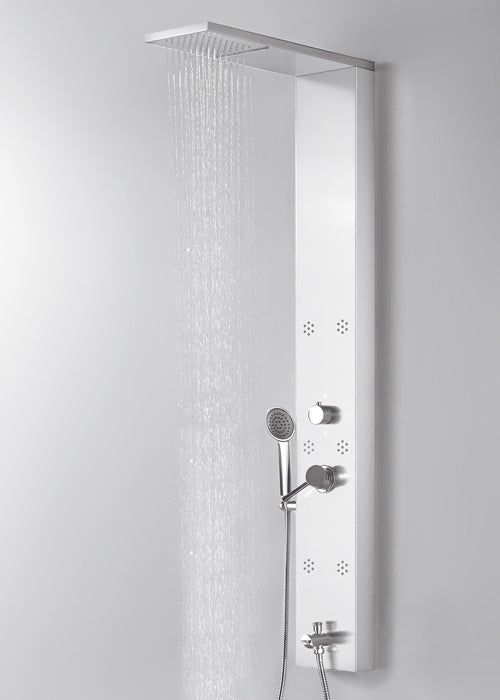 SS SHOWER PANEL MULTI FLOW - AQUANT - ( MATT FINISH - RETRO - 1420x180 mm - 56.8inchX7.2inch )