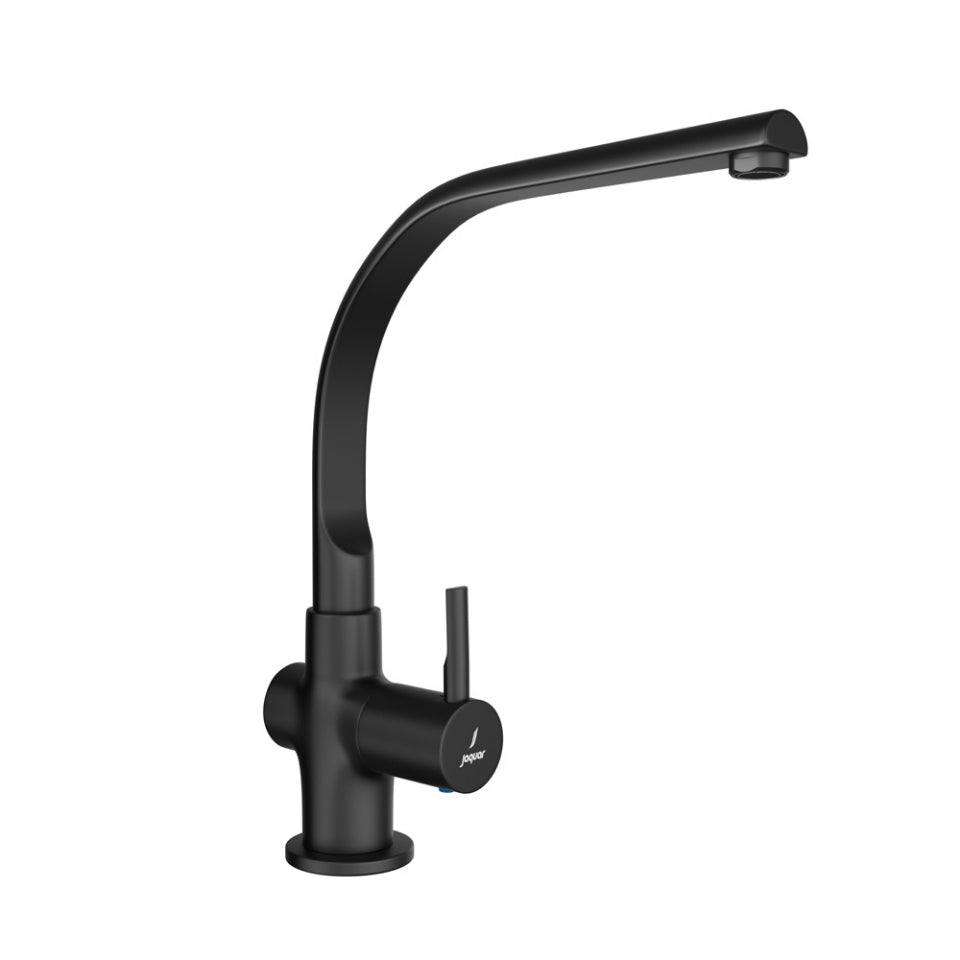 SINK COCK WITH EXTENDED SWINGING SPOUT (TABLE MOUNTED MODEL)- JAQUAR FAUCETS - ( BLACK MATT - FLORENTINE PRIME - 0x15 mm - 0inchX0.5inch )