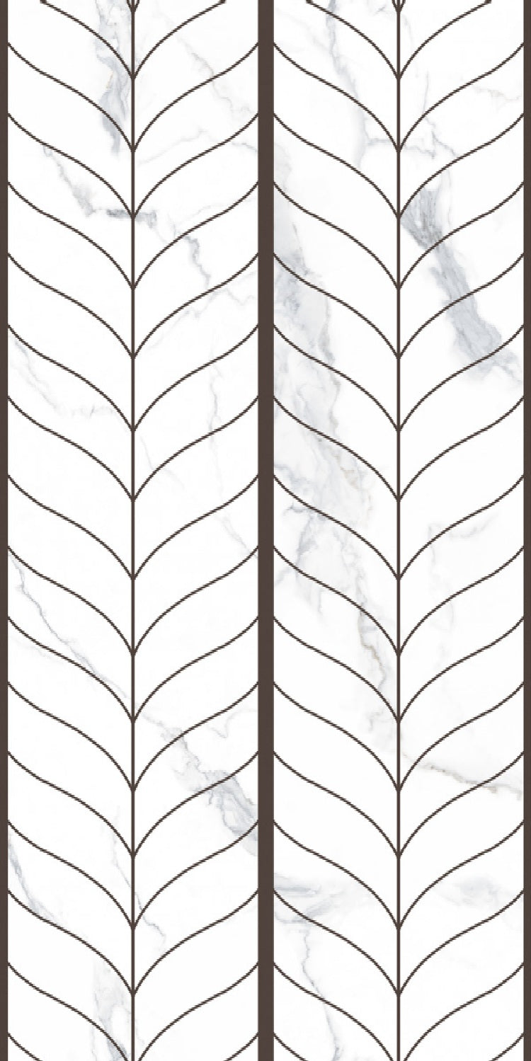 FLOREST WHITE DECOR 2 HL - INDIAN TILES - ( - CRIST DECOR - 1200x600 mm - 48inchX24inch)