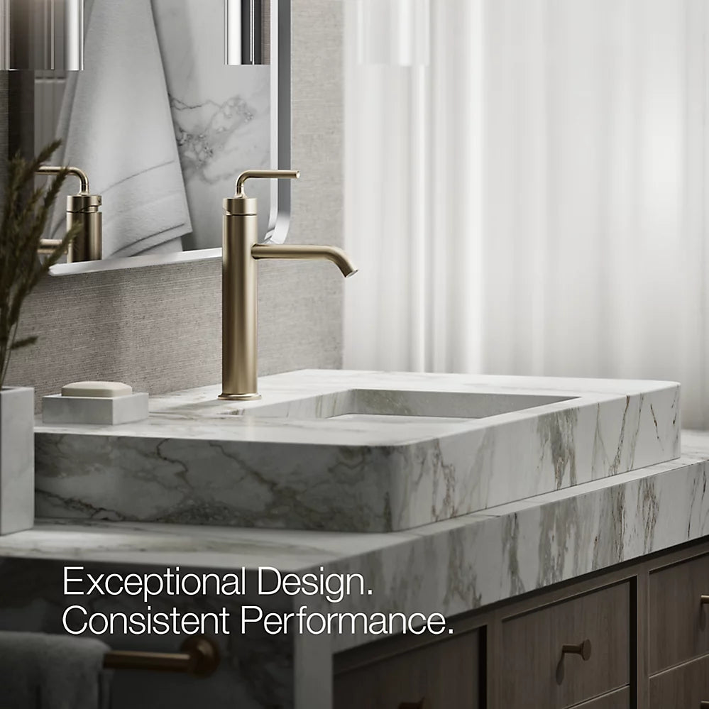 PURIST TALL SINGLE CONTROL LAV FAUCET W/LEVER HANDLE - KOHLER LUXURY - ( VIBRANT BRUSHED BRONZE - LUXURY - 0x15 mm - 0inchX0.5inch )