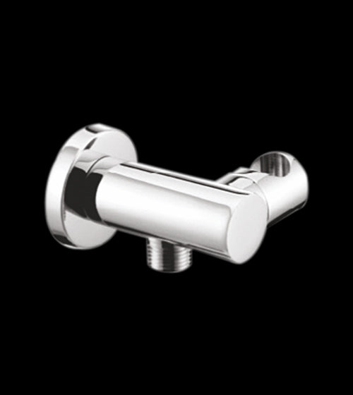WALL OUTLET WITH IN-BUILT SWIVEL HOOK (BRASS ROUND BODY) - AQUANT - ( CHROME - - 0x0 mm - 0inchX0inch )