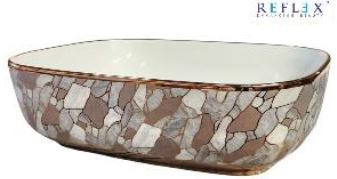 CERAMIC RECTANGLE TABLE TOP WASH BASIN - BETTER LIVING - ( - PR - 450x325 mm - 18inchX13inch )