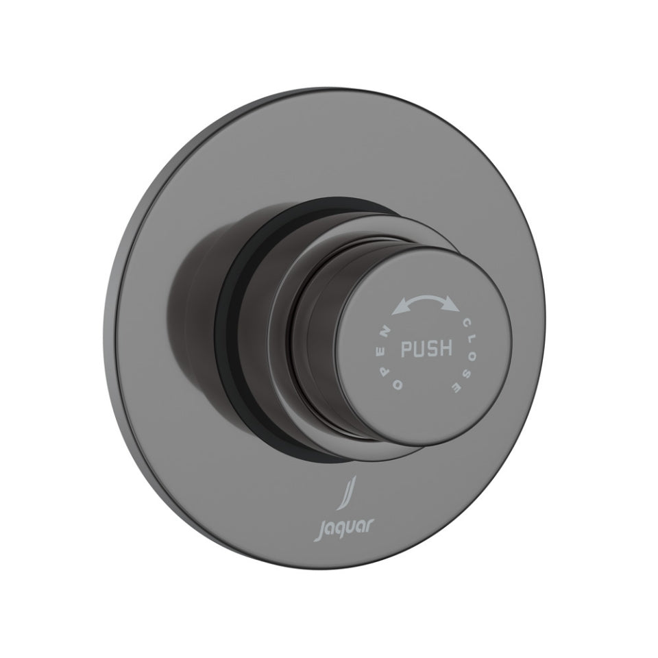 METROPOLE CONCEALED FLUSH VALVE REGULAR (40 MM) WITH EXPOSED SHUT-OFF PROVISION AND ROUND FLANGE - JAQUAR FAUCETS - (BLACK CHROME - FLUSH VALVE - 0x40 mm - 0inchX1.6inch)