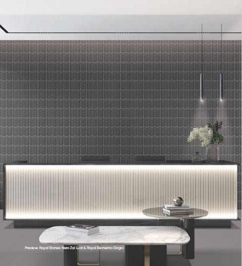 ROYAL STONEX NERO ZOI LUST - CREANZA - ( - CREANZA EVOQ ART - 1200x600 mm - 48inchX24inch )
