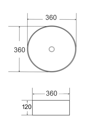 CERAMIC TABLE TOP WASH BASIN - BETTER LIVING -  (  - MOROCCON - 360x360 mm - 14.4inchX14.4inch )