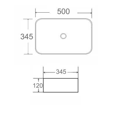 CERAMIC TABLE TOP WASH BASIN - BETTER LIVING -  (  - MOROCCON - 500x345 mm - 20inchX13.8inch )
