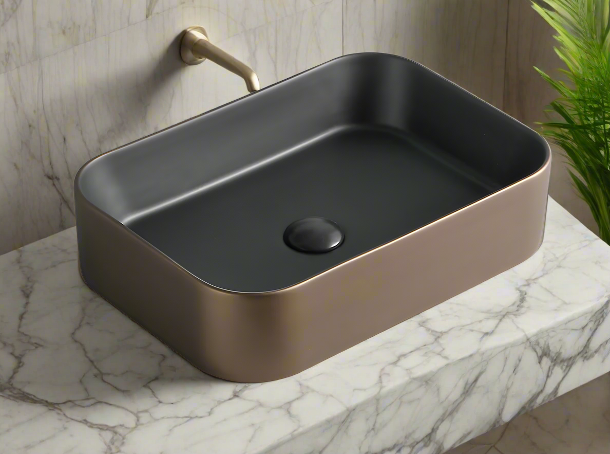 CERAMIC TABLE TOP WASH BASIN - BETTER LIVING -  (  - MOROCCON - 500x345 mm - 20inchX13.8inch )