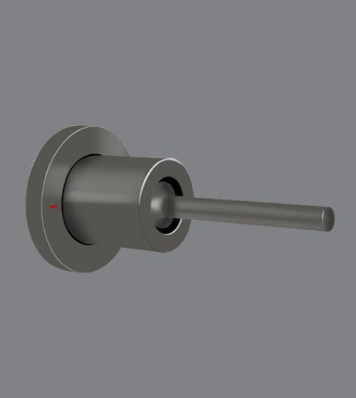 WALL MOUNTED DEUSHER MIXER - AQUANT - ( GRAPHITE GREY - - 1005x52 mm - 40inchX2inch )