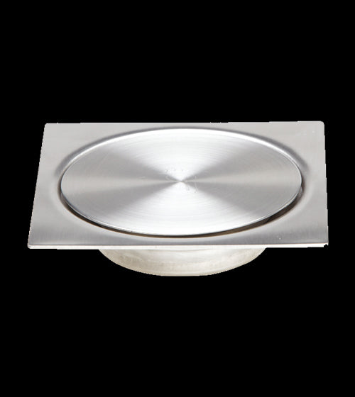 304 SS DRAIN POP-UP FLOOR TRAP - AQUANT -  ( CHROME -  - 150x150 mm - 6inchX6inch )