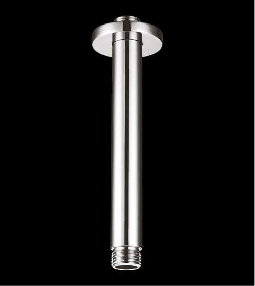 BRASS VERTICAL ROUND SHOWER ARM - AQUANT - ( CHROME - - 200x0 mm - 8inchX0inch )