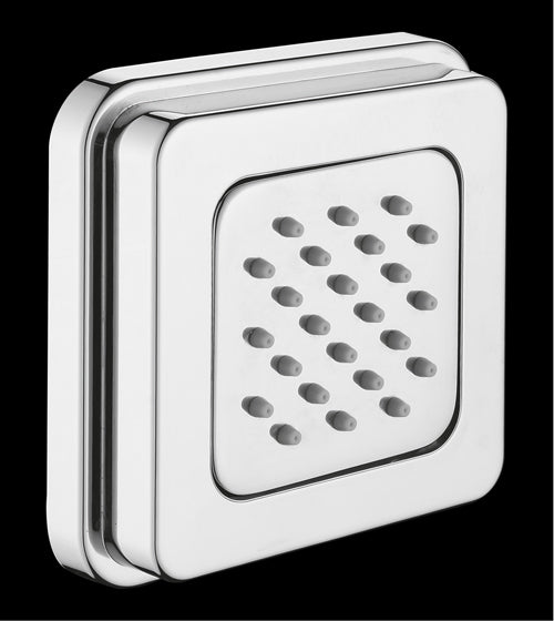 ABS BODY JET W/POWDER FLOW - AQUANT - ( CHROME - - 100x100 mm - 4inchX4inch )