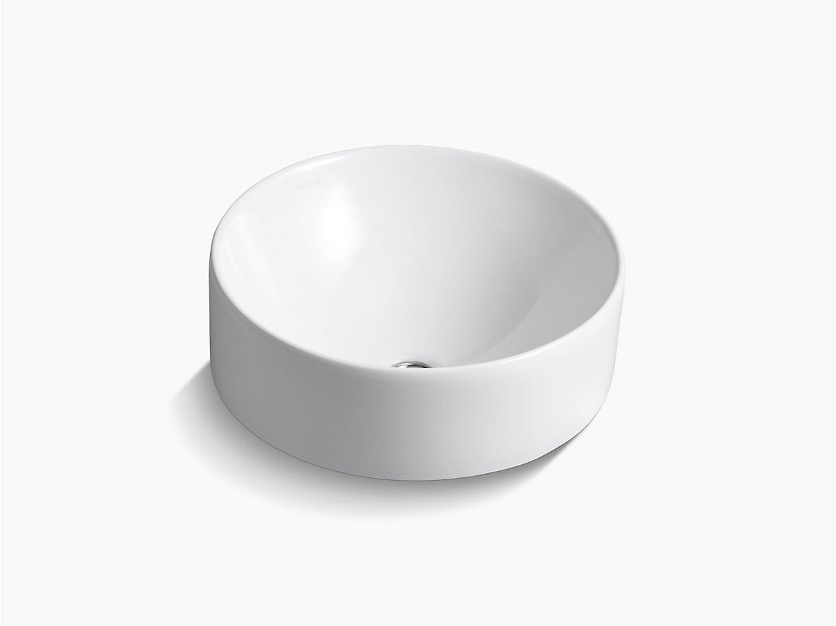 ROUND TABLE TOP BASIN W/O FAUCET HOLE - KOHLER PREMIUM -  ( WHITE - PREMIUM - 0x413 mm - 16inchX0inch )