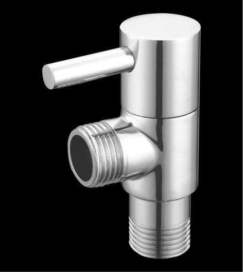 BRASS ANGLE COCK SQUARE W/FLANGE - AQUANT - ( CHROME - - 0x15 mm - 0inchX0.6inch )