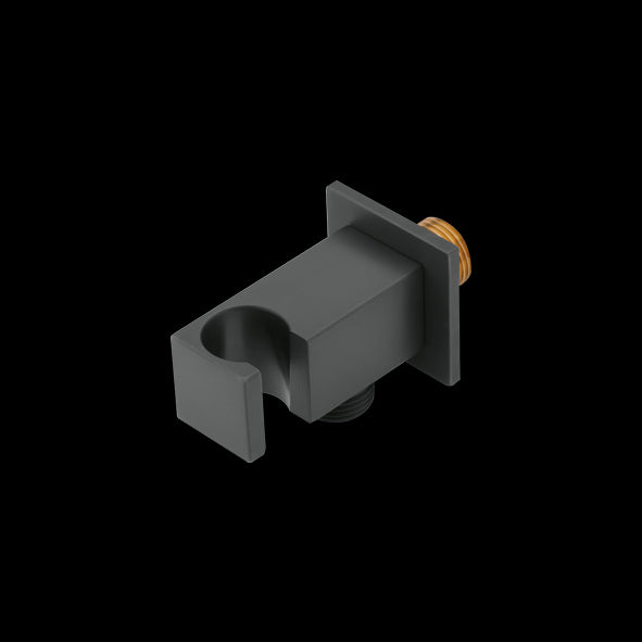 WALL OUTLET W/HAND SHOWER STAND BRASS - AQUANT -  ( GRAPHITE GREY -  - 0x15 mm - 0inchX0.5inch )