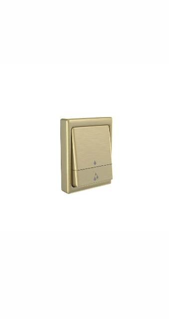 METROPOLE F/VALVE D/FLUSH RECT PLATE - JAQUAR FAUCETS -  ( GOLD DUST - FLUSH VALVE - 0x40 mm - 0inchX1.6inch )