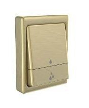 METROPOLE F/VALVE D/FLUSH RECT PLATE - JAQUAR FAUCETS - ( GOLD DUST - FLUSH VALVE - 0x40 mm - 0inchX1.6inch )