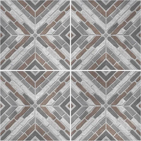 RD 18 MATT - SIMPOLO-TILES - ( - ROCK DECK MATT - 400x400x12 mm - 16inchX16inchX0.5inch )