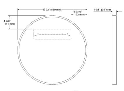 ESSENTIAL ROUND MIRROR - KOHLER POPULAR - ( BRUSHED GOLD - POPULAR - 0x0 mm - 0inchx0inch )