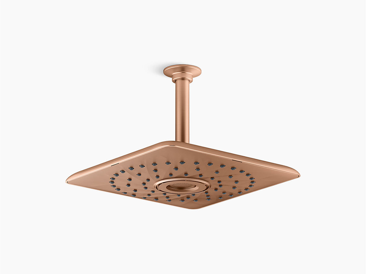 RAIN MAX SQUARE SINGLE FUNCTION SHOWERHEAD - KOHLER PREMIUM - ( VIBRANT BRUSHED ROSE GOLD - PREMIUM - 256x256 mm - 10.24inchX10.24inch )