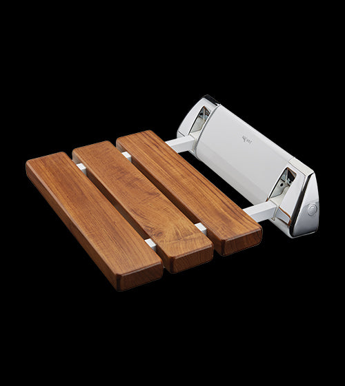 WOODEN BATH CHAIR - AQUANT - ( TEAK WOOD - - 300x330 mm - 12inchX13inch )