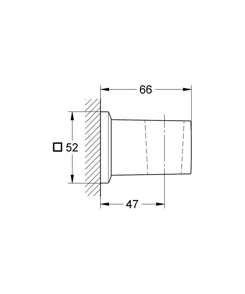 ALLURE BRILLIANT SHOWER HOLDER - GROHE - ( CHROME - G5 - ALLURE BRILLIANT - 0x15 mm - 0inchX0.6inch )