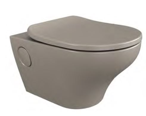 APT TM ROUND WALL HUNG EWC WITHOUT SEAT COVER FOR 29150IN-K4 (BOLT DISTANCE 9 INCH)- KOHLER POPULAR - ( CASHMERE - POPULAR - 540x369 mm - 21.6inchX14.7inch )