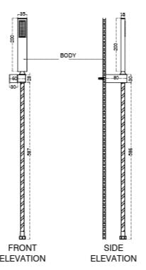 SINGLE FUNCTION BRASS HAND SHOWER SET WITH 1.5MTR FLEXIBLE HOSE - AQUANT - ( BRUSHED ROSE GOLD - - 0x0 mm - 0inchX0inch )