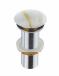 WASTE COUPLING W/POP UP FOR STONE - AQUANT - ( BIANCO ONYX - - 32x12 mm - 1.28inchX0.48inch )
