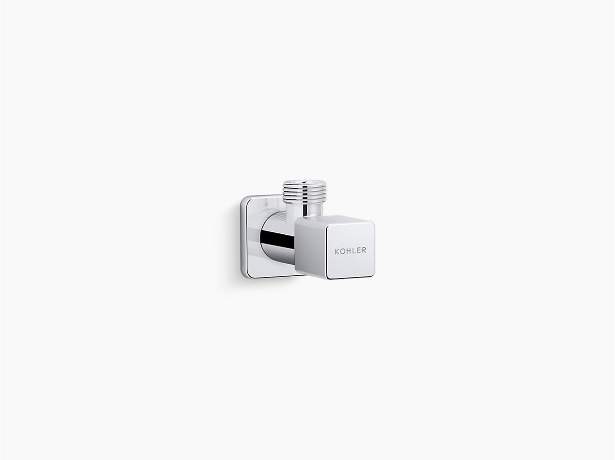 COMPLEMENTARY-ANGLE VALVE W/FLANGE - KOHLER POPULAR - ( CHROME - POPULAR - 0x15 mm - 0inchX0.5inch )