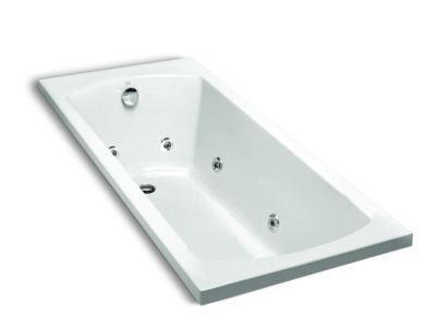 OVE DROP-IN ACRYLIC WHIRLPOOL W/O PILLOW - KOHLER LUXURY - ( WHITE - LUXURY - 0x2000 mm - 80inchX0inch )