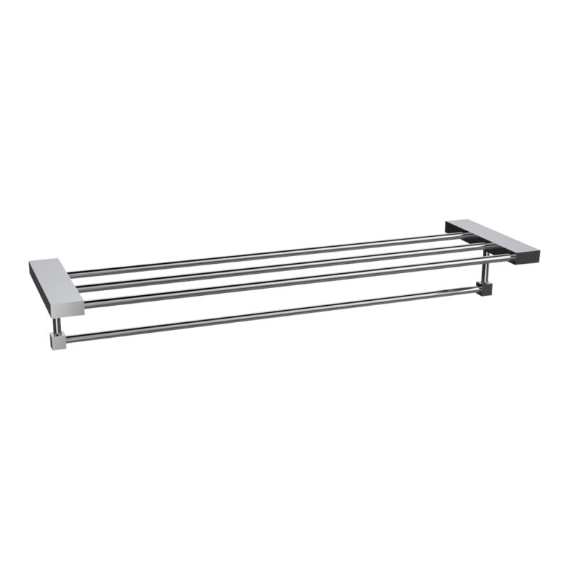 TOWEL RACK WITH SHELF - VIKING -  ( CHR -  - 0x600 mm - 0inchX24inch )