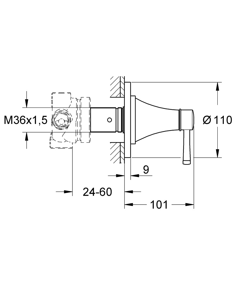 GRANDERA 5-WAY DIVERTER - GROHE -  ( CHROME - G5 - GRANDERA - 0x0 mm - 0inchX0inch )
