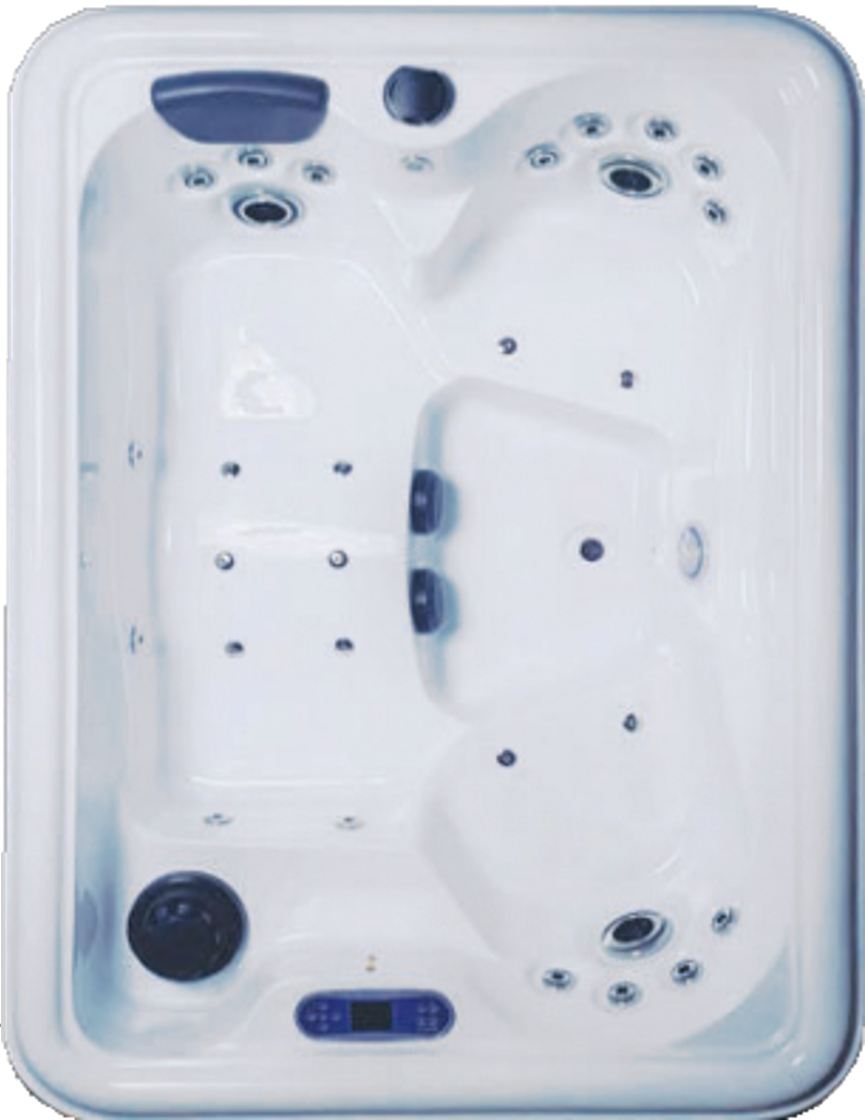 HYDRA SPA(HT-800MM) W/COVER W/O SKIRTING - OYSTER - ( WHITE - HYDRA - 1900x1350 mm - 76inchX54inch )