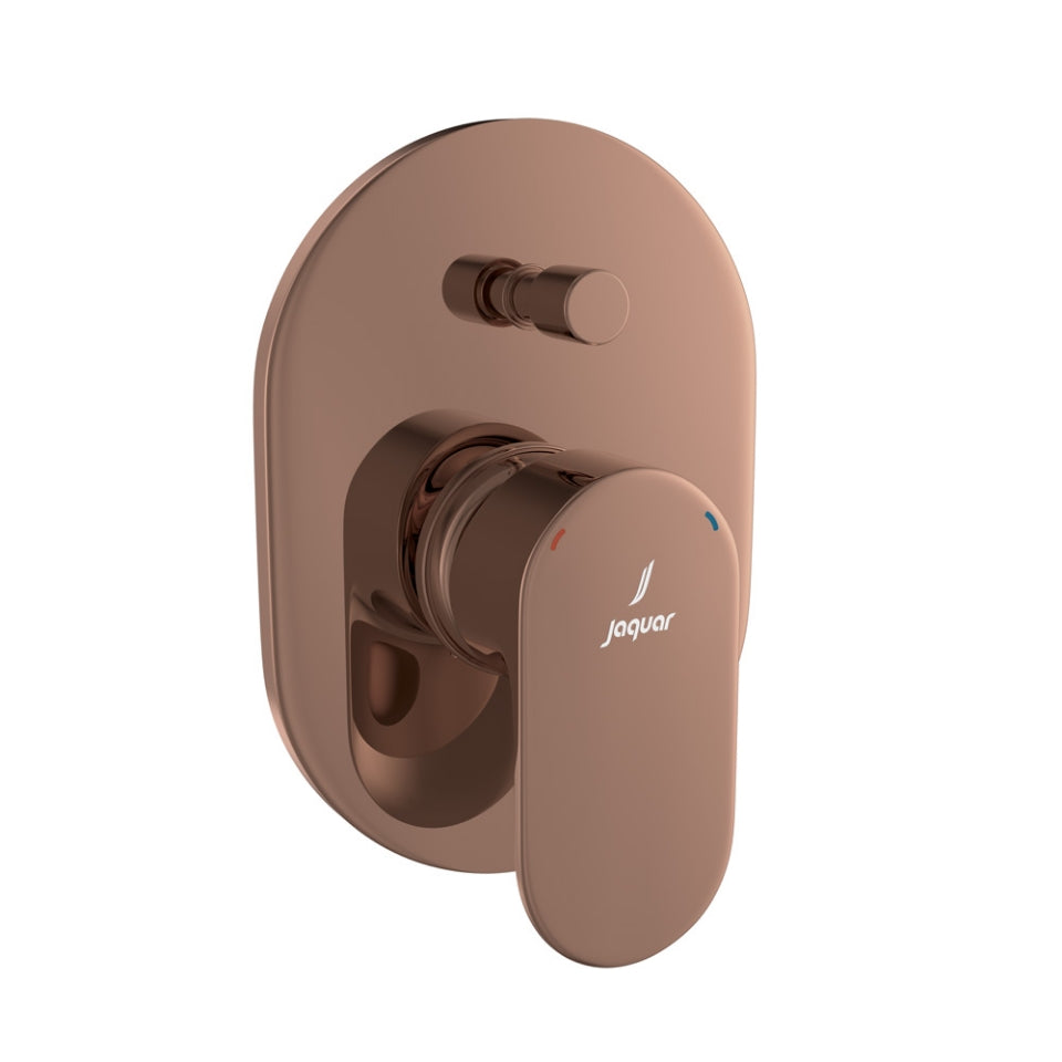 SINGLE LEVER EXPOSED PART DIVERT KIT BUTTON ON TOP - JAQUAR FAUCETS - ( BLUSH GOLD PVD - OPAL PRIME - 0x15 mm - 0inchX0.5inch )