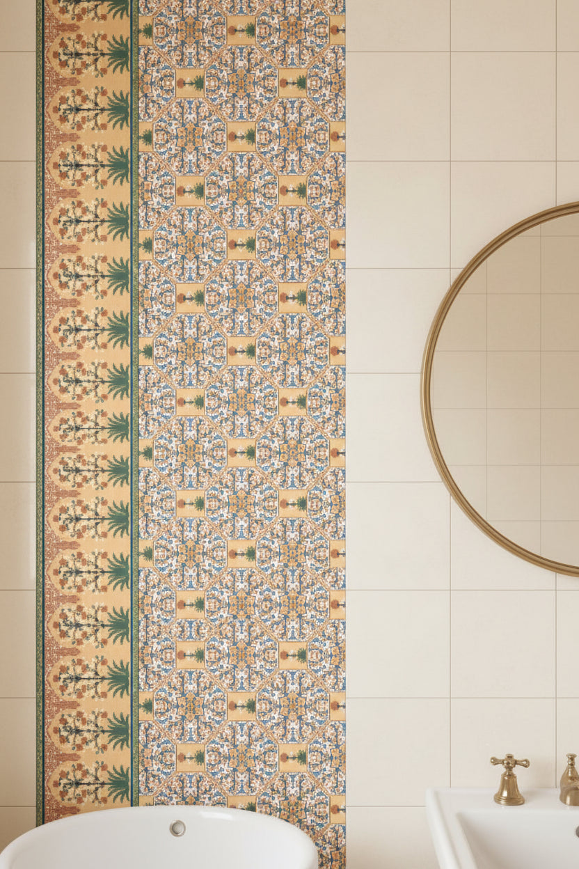 JURASIC AREBIC DECOR 2 HL - INDIAN TILES - ( - CRIST DECOR - 1200x600 mm - 48inchX24inch)