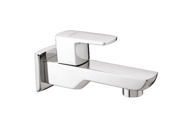 BIB COCK LONG BODY WITH FLANGE - IPM -  ( CHROME - CUBE PRIMA - 0x15 mm - 0inchX0.6inch )