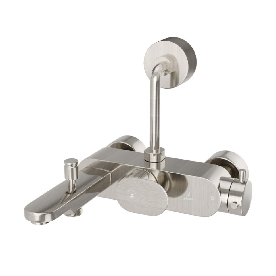 EXPOSED THERMOSTATIC BATH & SHOWER MIXER 3-IN-1 SYSTEM - JAQUAR FAUCETS - ( STAINLESS STEEL - THERMOSTATIC MIXERS - 0x15 mm - 0inchX0.5inch )