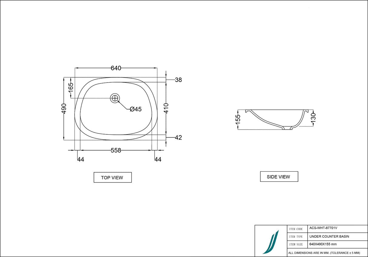 UNDER COUNTER BASIN WITH FIXING ACCESSOR - JAQUAR SWARE - ( WHITE - - 0x0 mm - 0inchX0inch )