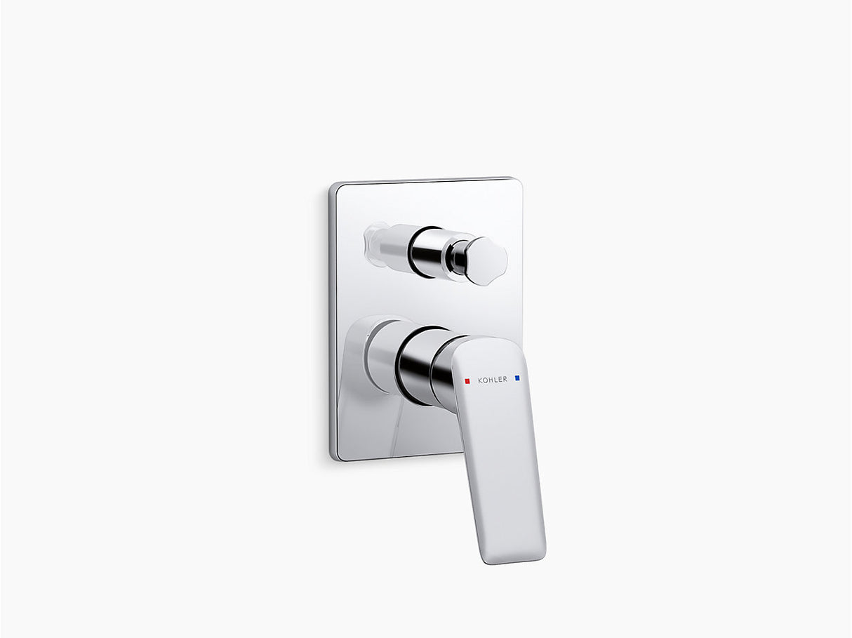 ENGAGE AQUA TURBO 230 VALVE TRIM WITH DIVERTER - KOHLER PREMIUM - ( CHROME - PREMIUM - 0x15 mm - 0inchX0.5inch )